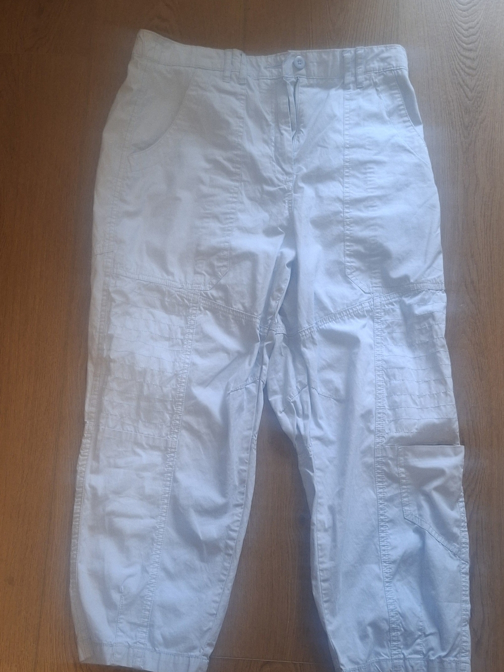 Women's Maeve Anthropology Light Blue Cargo Jogger Jeans